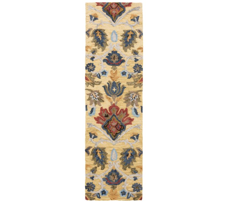 Tapis Blossom 69 X 122 Cm Traditionnel Juni Or / Multicolore