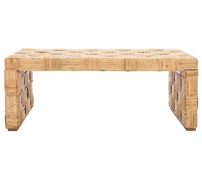 Table Basse Adkin Neutre Rotin 120 X 65 X 45 Cm