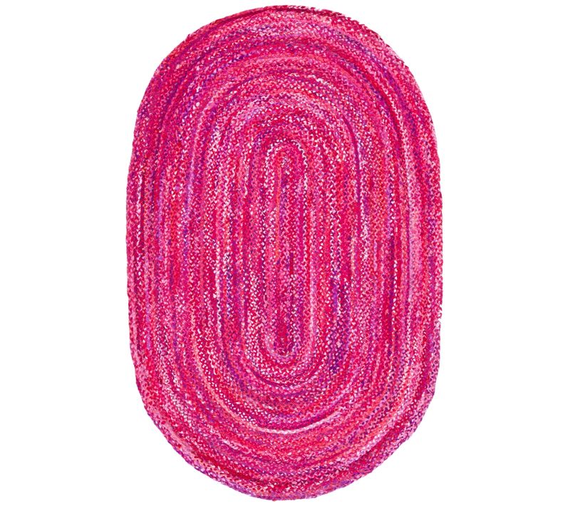 Tapis Braided 122 X 183 Cm Chalet De Campagne Priya Rose