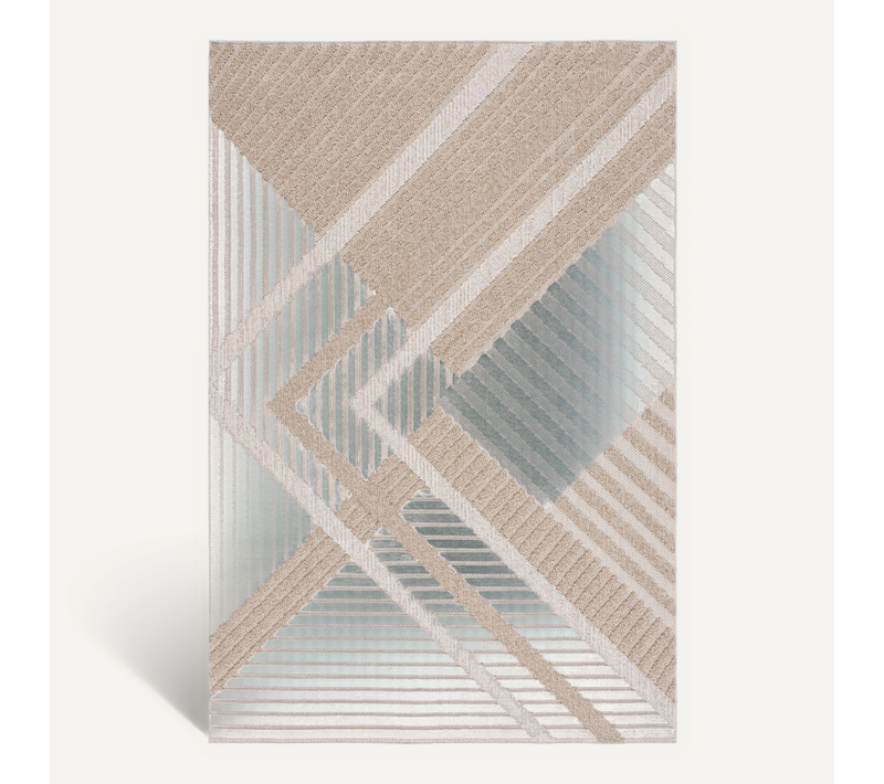 Tapis Global 160 X 229 Cm Geometrique Pax Beige