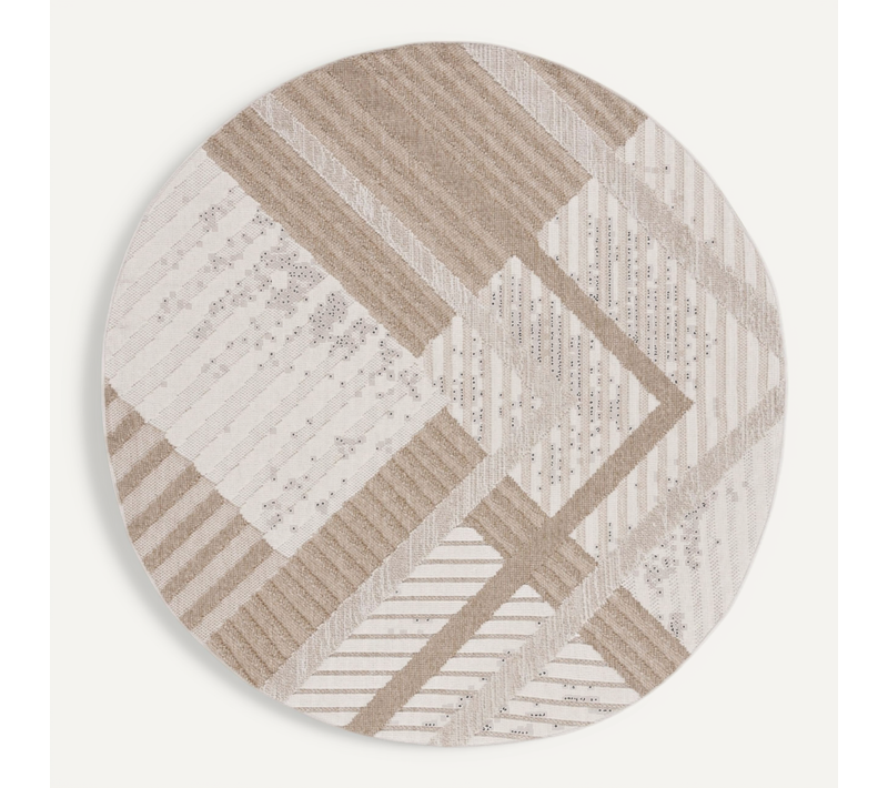 Tapis Global 201 X 201 Cm Geometrique Pax Beige