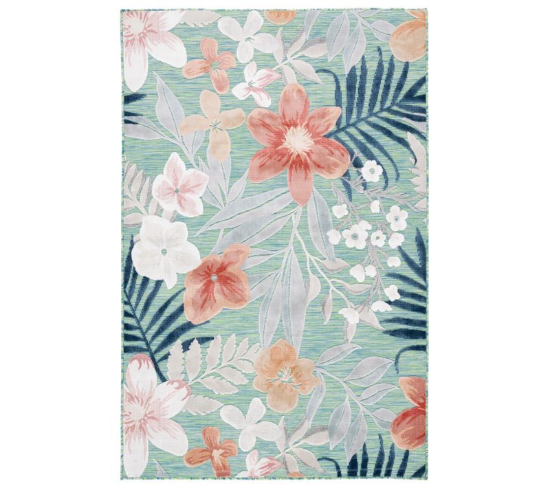 Tapis Cabana 79 X 152 Cm Moderne Bodhi Vert / Rouille