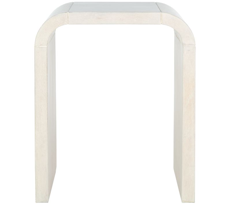 Table D'appoint Liasonya Blanc Bois Bayur 46 X 35 X 54 Cm