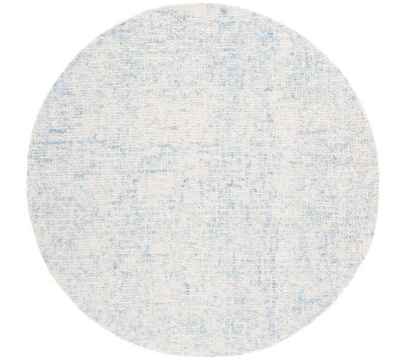 Tapis Abstrait 183 X 183 Cm Geometrique Tempest Bleu / Ivoire