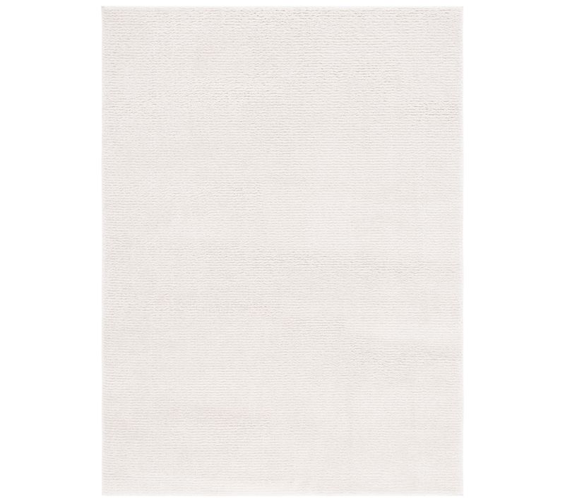 Tapis Lindsay Shag 91 X 152 Cm Solide Et Tonale Aniya Ivory