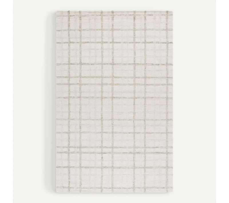 Tapis Ebony 122 X 183 Cm Geometrique Zadie Sage / Ivoire