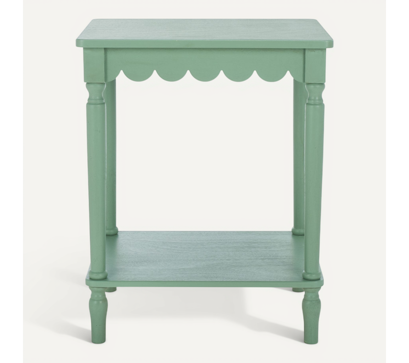 Bout de canapé Cassia Vert Sauge Bois 50 X 40 X 60 Cm