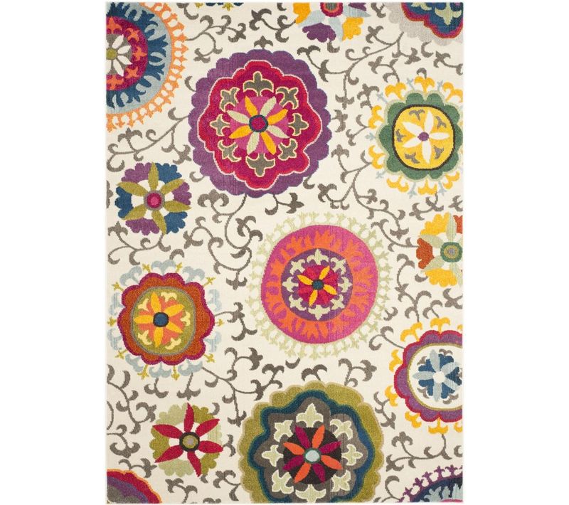 Tapis Monaco 183 X 244 Cm Bohème Chic Manteca Neutre / Multicolore