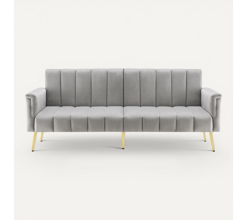 Canapé Convertible à 5 Positions,style Scandinave Gris Clair,confortable