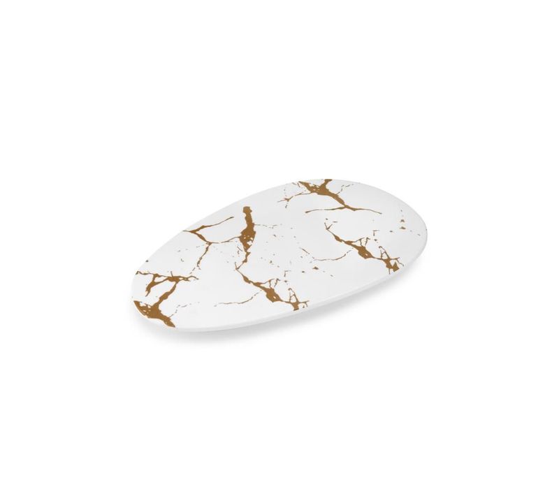 Assiette De Présentation En Mélamine 25,9 X 16,7 Cm -