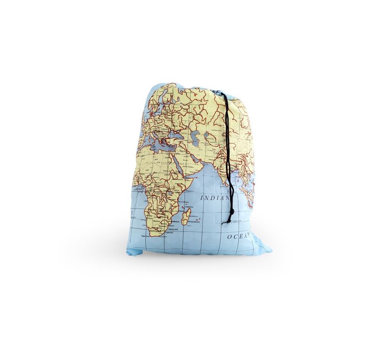 Sac Baluchon Carte Du Monde Multicolore