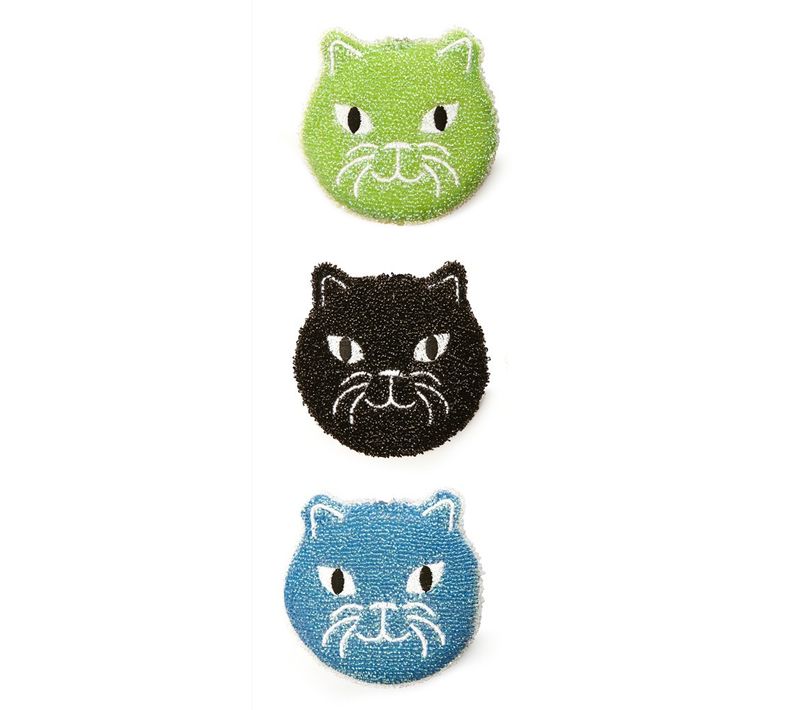Set De 3 Éponges Multicolore Chatons