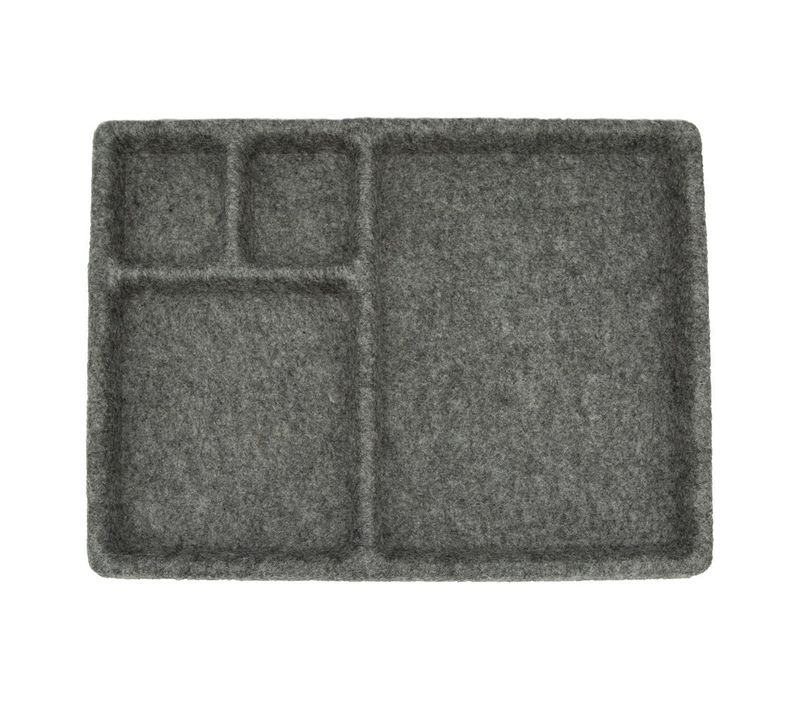 Vide Poches En Feutre Gris