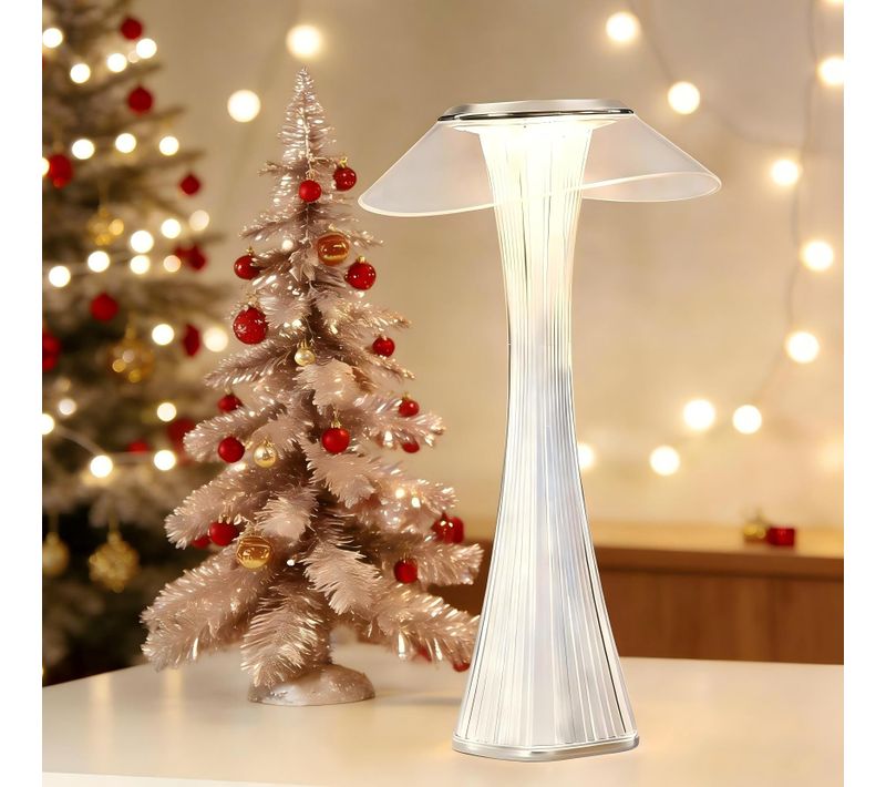 LED Lampe De Table Touch Dimmable 3000k-4000k-6500k Blanc Pour Chambre à Coucher Salon