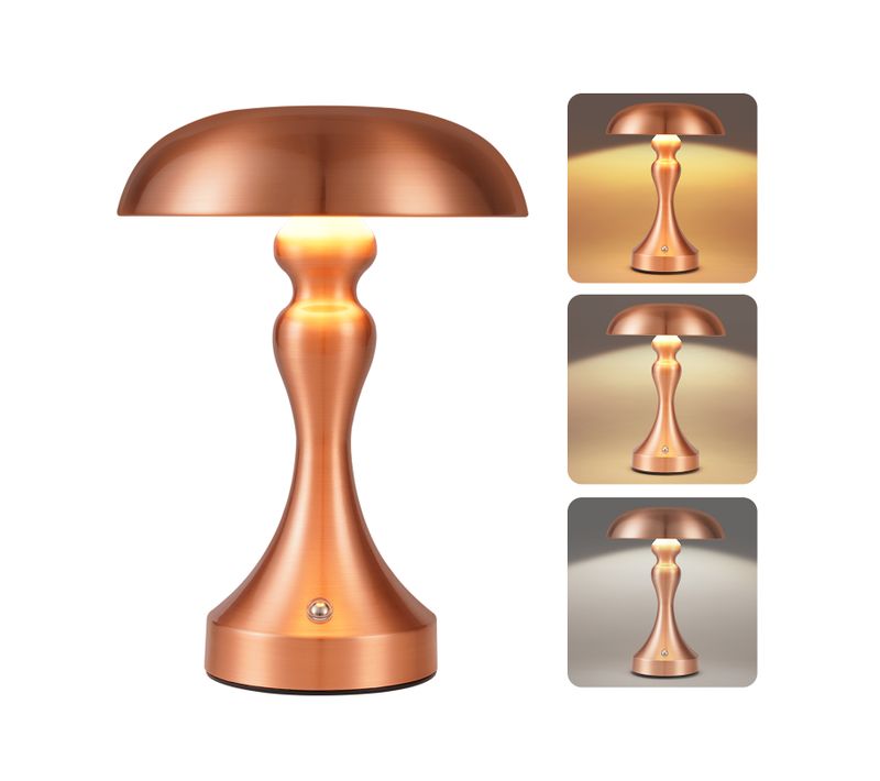 Lampe de Table Tactile - Intensité Variable, Style Rétro Vintage, Pour Chevet