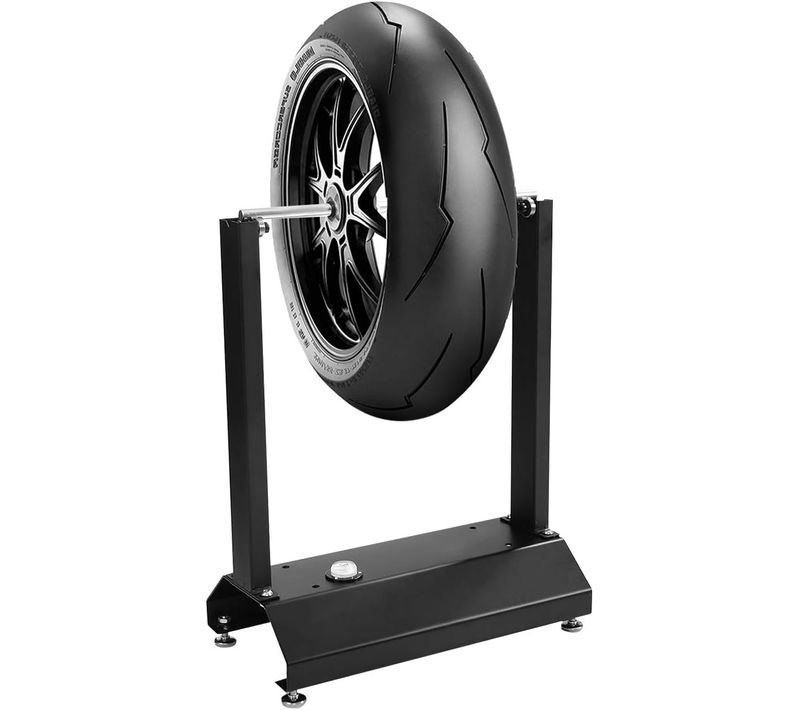 Équilibreuse De Roue De Moto Statique Universel En Aluminium Avec Cônes