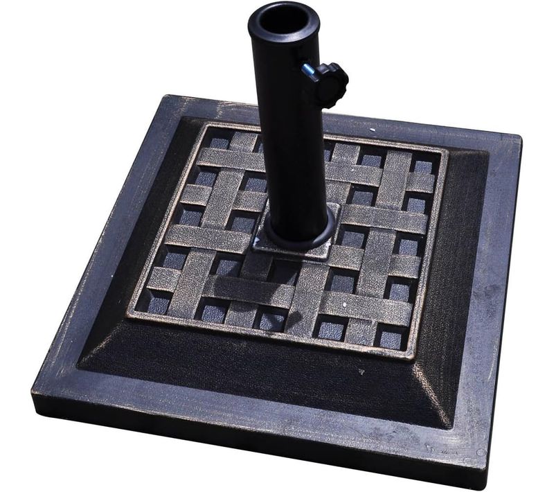 Pied De Parasol En Résine Avec Motif Exquis, Base De Parasol(440xh330mm)