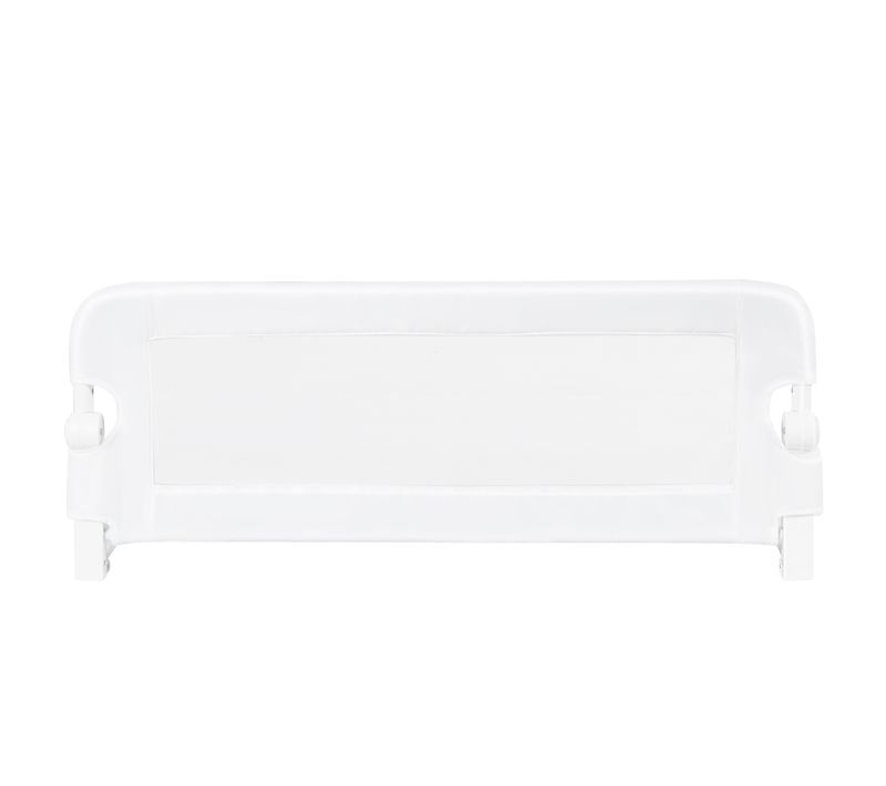 Barrière De Lit Pliable Pour Bébé/enfant Barre De Lit Rabattable Avec Mousse Souple,(blanc,105x42cm)