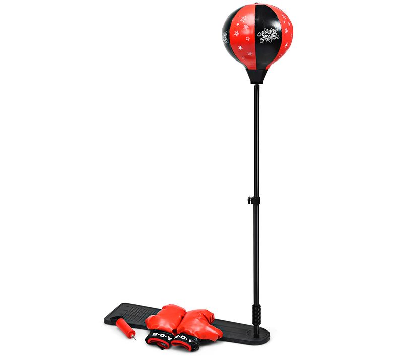 Punchingball Pour Enfant Avec Hauteur Adjustable 85-130cm, Pompe Manuel