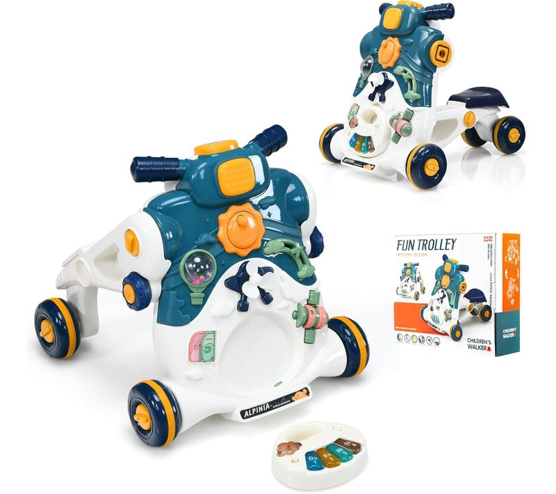 3 En 1 Trotteur Pour Apprendre à Marcher Pousseur Pour Enfants