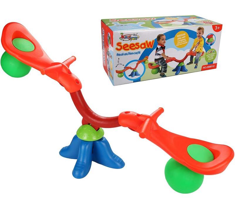 Balançoire à Bascule, Jeu De Bascule Pivotable 360°jeu De Plein Air Et Sport Avec Poignées,3+ Ans