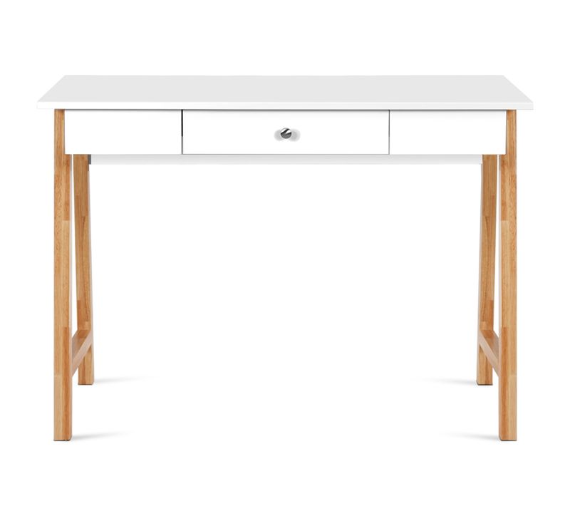2 En 1 Bureau Informatique Table Coiffeuse Avec Grand Plan De Travail, 106,5 X 50 X 75,5cm