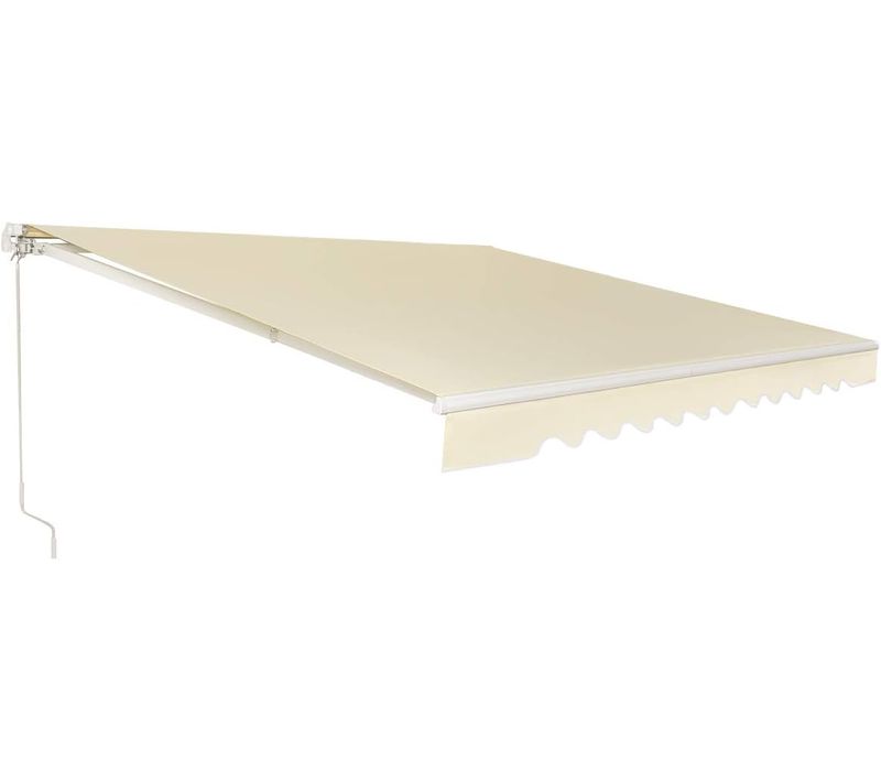 Store Banne De Balcon Rétractable , Cadre En Aluminium Angle Réglable 5-35° ,3 X 2,5 M