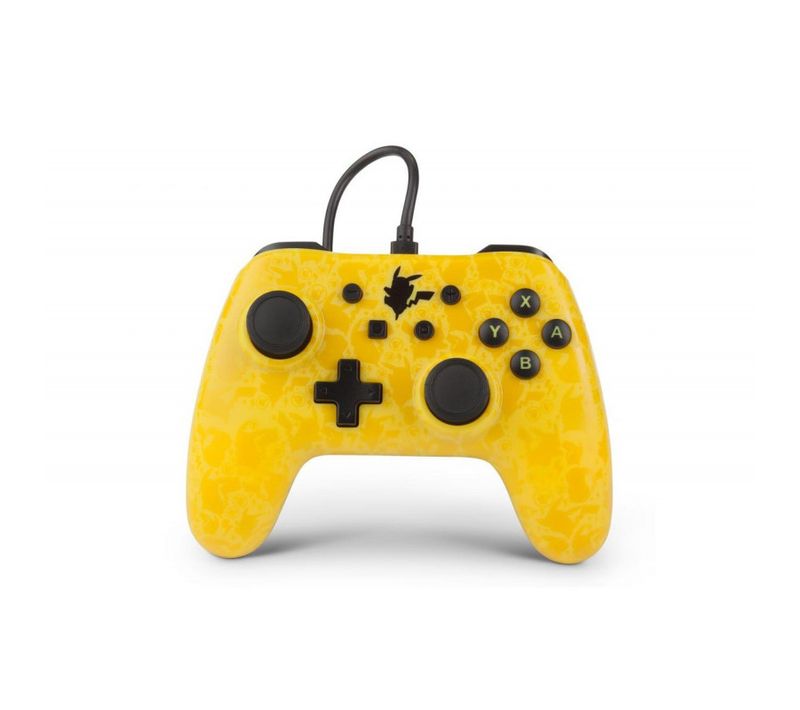 Manette Nintendo Switch Filaire Powera Pikachu Silhouette Jaune