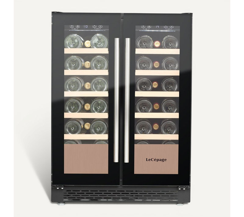 Cave à Vin De Service Encastrable Lecépage Agj40vn2z2dbu 40 Bouteilles Double Porte