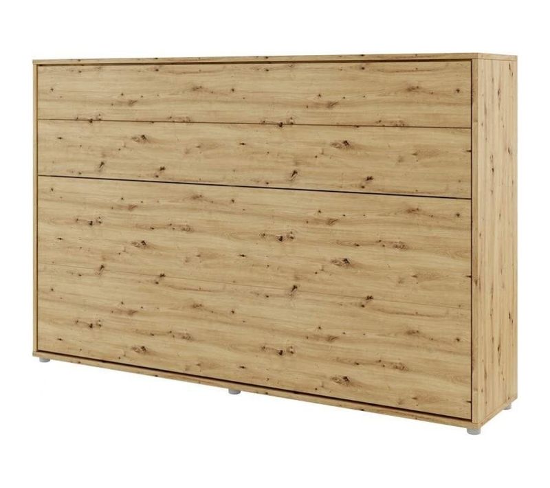 Lenart Lit Escamotable Matelas Inclus Horizontal 120x200cm Chêne Artisan Lit Rabattable"consus"