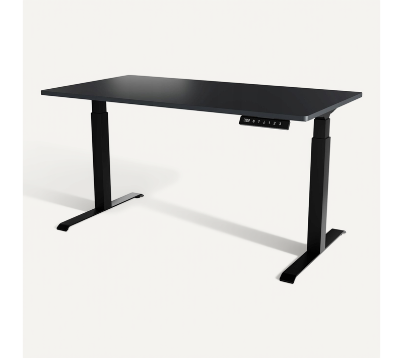 Bureau Professionnel Anthracite Hauteur Réglable Électrique 150x80x120 Nomma