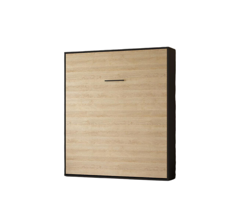Lit Escamotable 160x200cm Vertikal M1 Lit Mural Antrachite-chene Kaiserberg