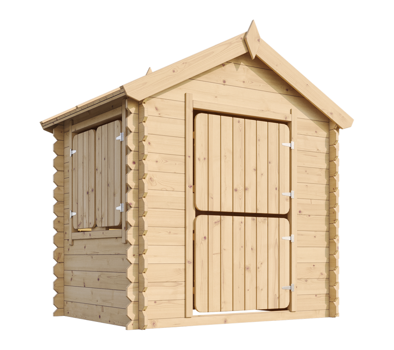 Maison En Bois Pour Enfants Sans Plancher - M516-1 - 112x146xh143cm/1.1m2