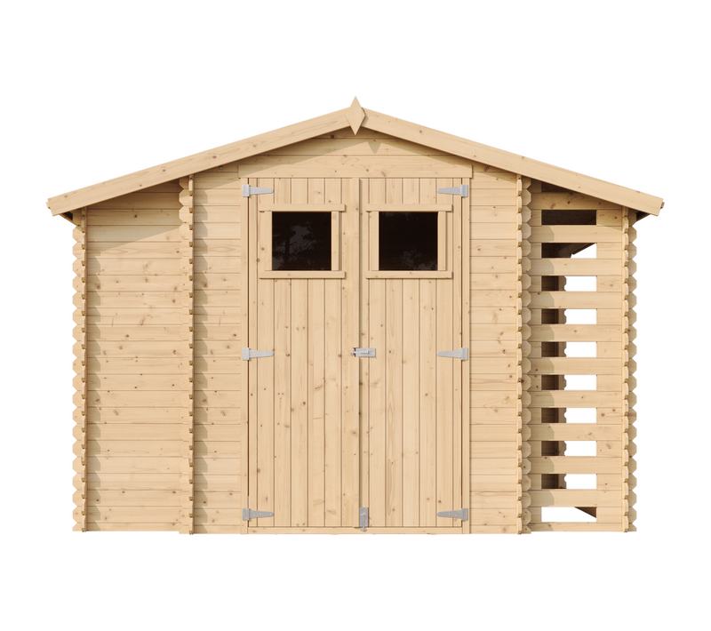 M389 - Abri De Jardin En Bois-abri Bois De Chauffage 5,41 M2 - Abri De Jardin Sans Plancher