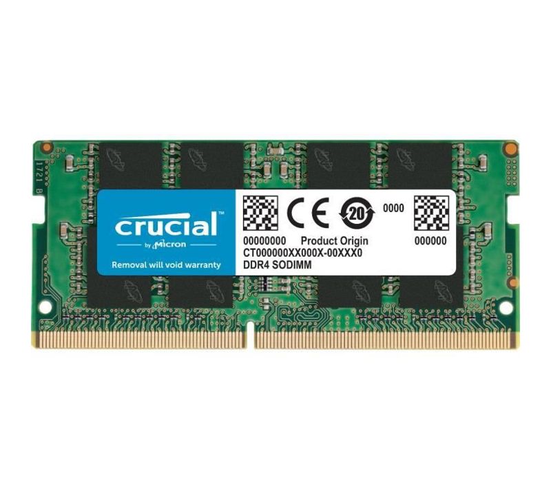 Mémoire 16gb Ddr4 2666 Mt/s (pc4-21300) Cl19 Dr X8 Unbuffered Sodimm 260pin (ct16g4sfd8266)
