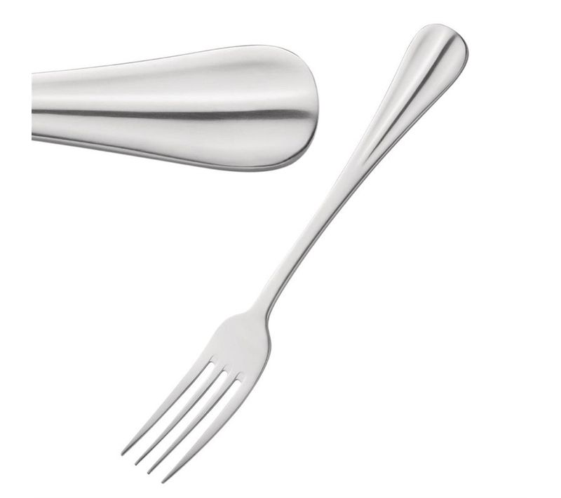 Fourchettes De Table Pour Restaurant En Inox Lot De 12 Baguette