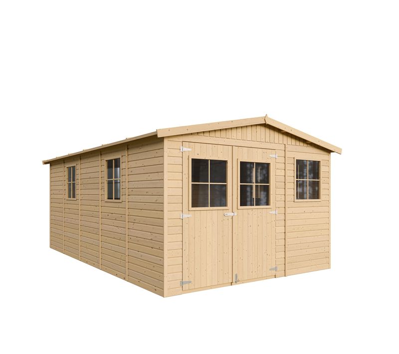M337 - Abri De Jardin En Bois 14,94 M2 - 324 X 516 X H226 Cm - Abri De Jardin Sans Plancher