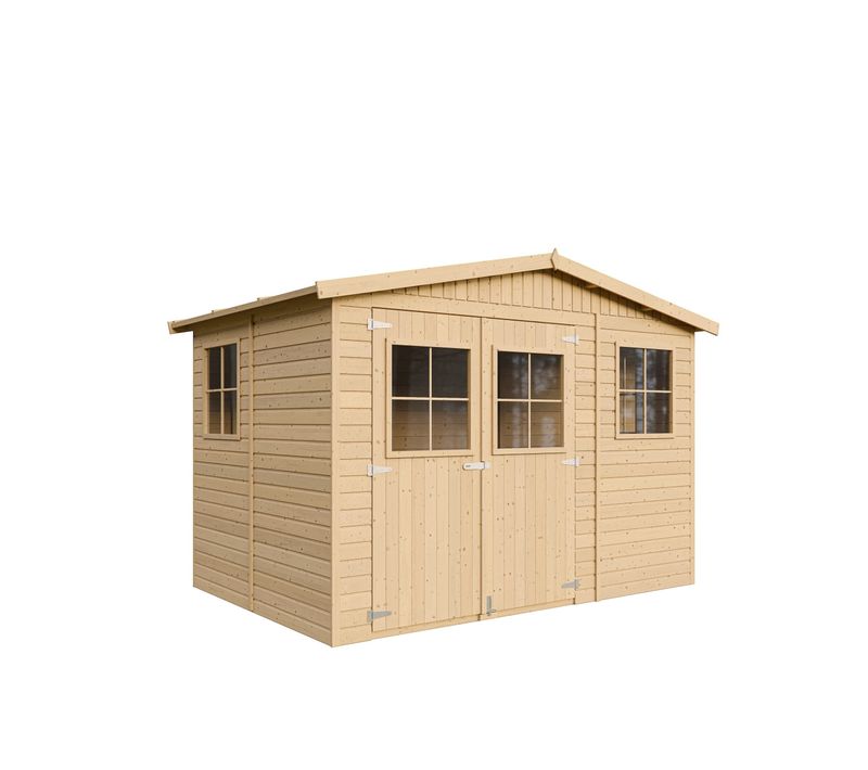 M334 - Abri De Jardin En Bois 6 M² - Atelier Rangement Outils Et Vélos