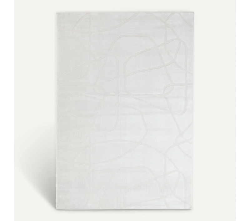Tapis Moderne Tissé Plat Banquise 160 X 230 Cm