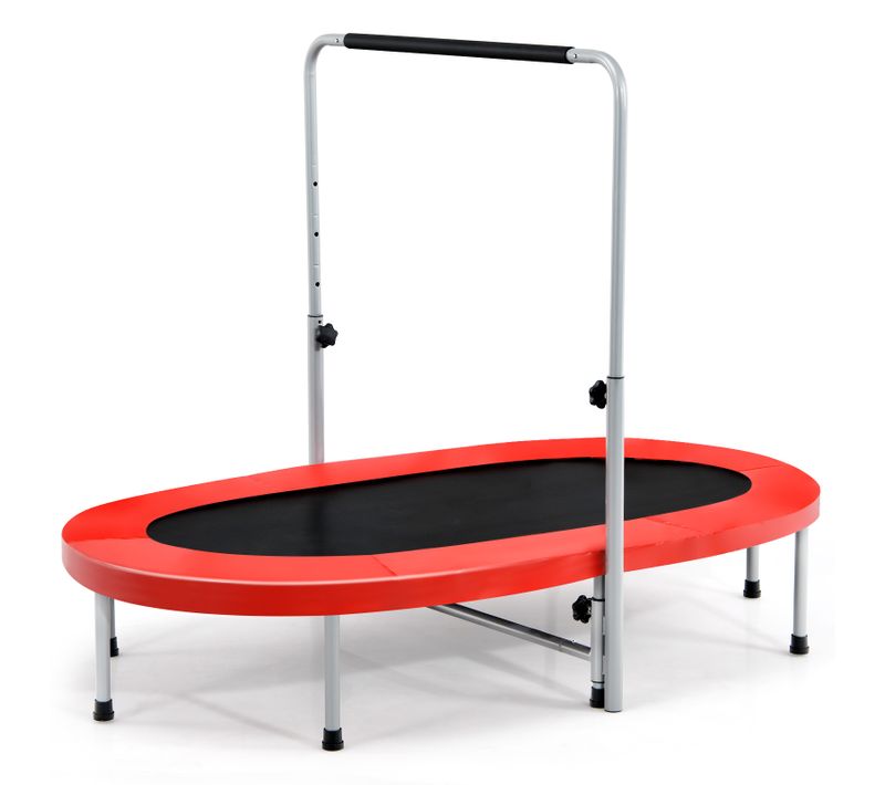 Trampoline Pliable Pour 2 Enfants Intérieur/extérieur Rouge
