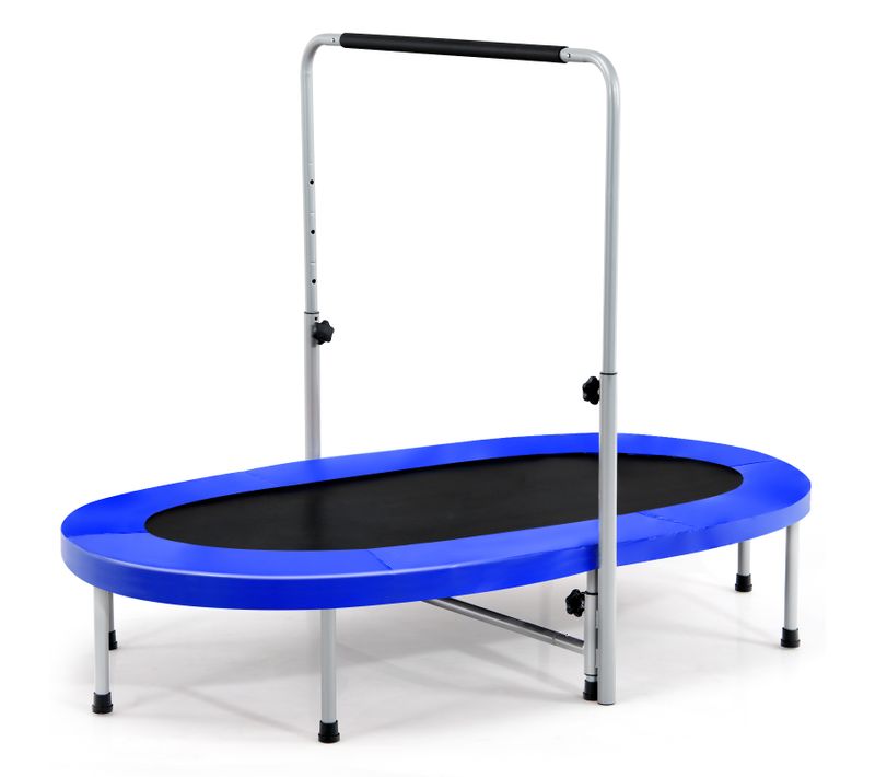 Trampoline Pliable Pour 2 Enfants Intérieur/extérieur Charge 150kg Bleu