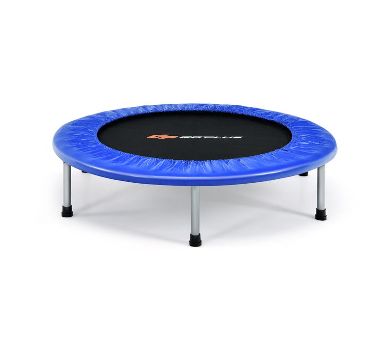 Trampoline De Pliable Ø95,5cm 150kg Avec 32 Ressorts Avec Boucle Housse De Protection