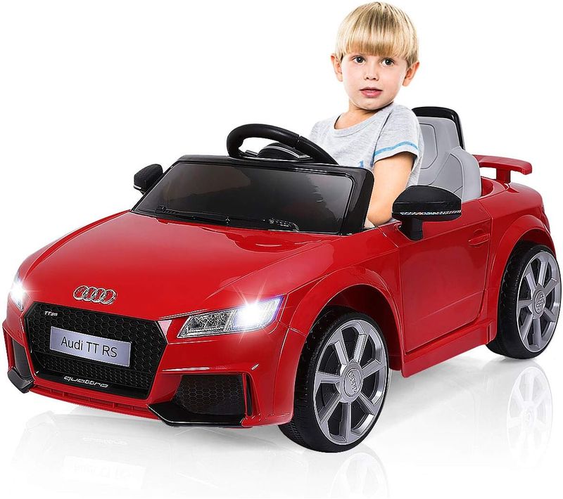 Audi Voiture Electrique Audi Ttrs 12v Pour Enfants Max. 5 Km/h,Télécommande 2.4g,Rouge
