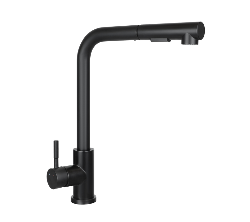 Robinet De Lavabo Robinet D'évier Extensible Rotatif à 360° En Acier Inoxydable Avec 2 Types De Jets