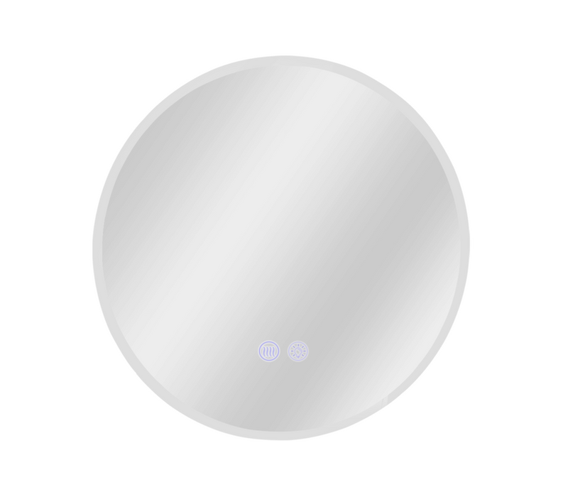 Miroir Avec Éclairage Rond Miroir Mural LED Ip44 Rond 70cm Avec Fonction Miroir