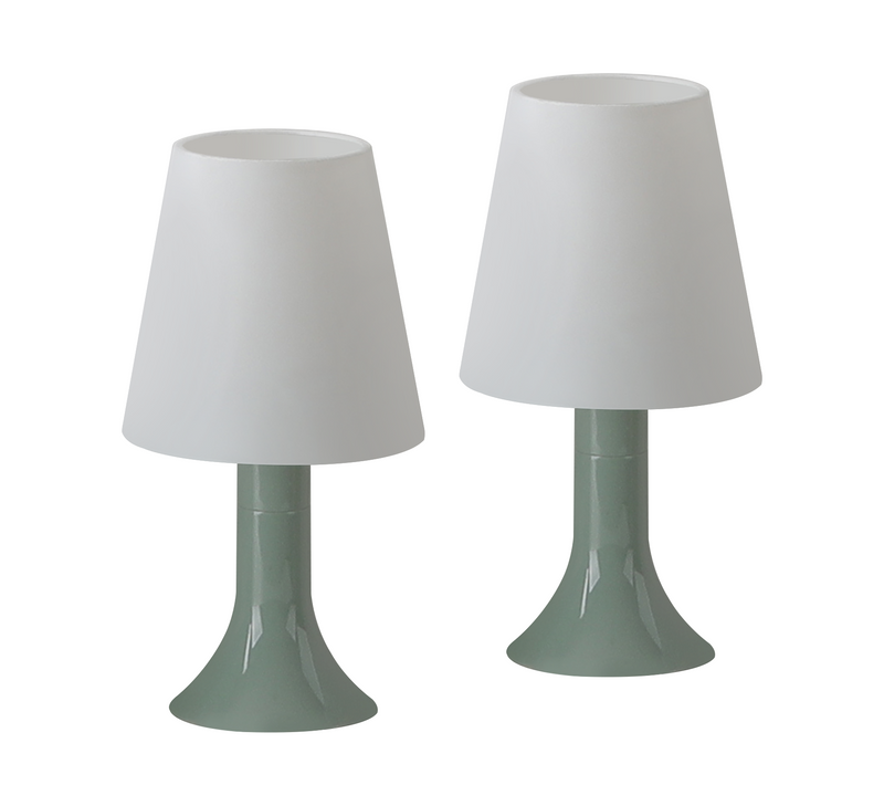 Lampe De Chevet Lampe De Table De Salon Avec Câble Lampe De Table Lot De 2 Petites Lampes Vertes E14