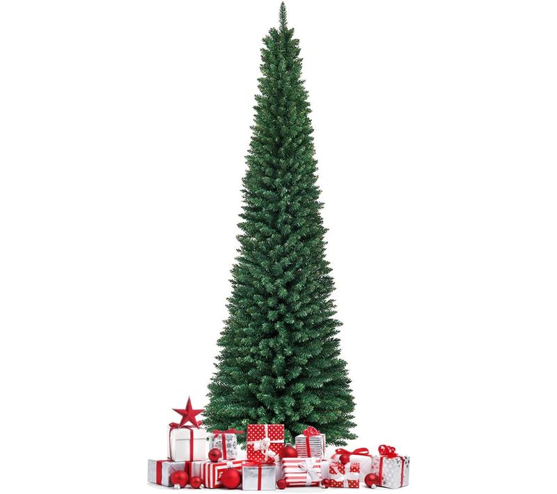 Sapin De Noël, Arbre De Noël Artificiel Avec Base En Fer Et Avec 1500 Branches(270 Cm)