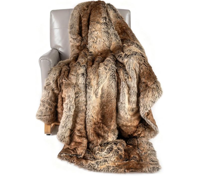 Couverture En Polaire 150 X 200 Cm, Plaid En Fausse Fourrure Chaude Et Moelleuse, Café