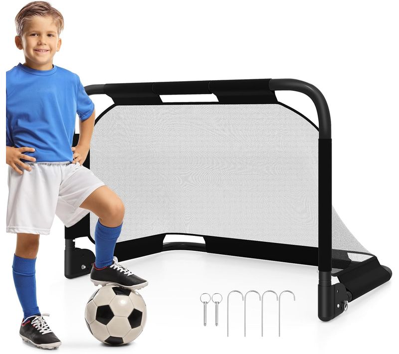 But De Football Pliable Avec Filet, Cage De Foot Pop-up 91 X 62 Cm, Enfants/adultes