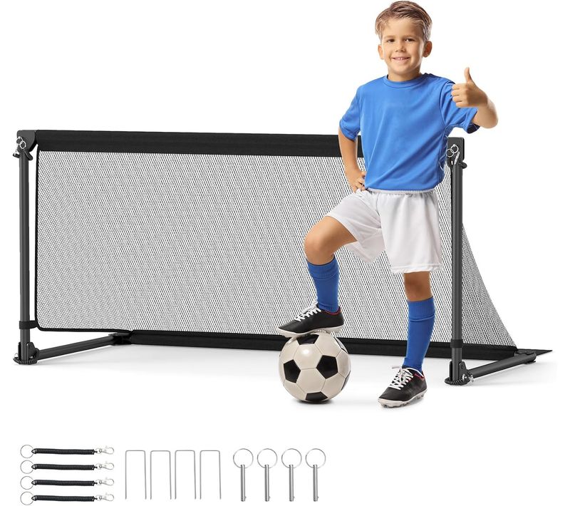 But De Football Pour Enfant, Cage De Foot Pop-up Avec Cadre Métal Filet, 120 X 57 X 60 Cm